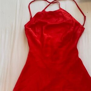 Bardot Scarlet Backless Dress